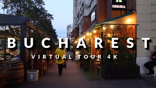 Bucharest Romania Virtual Tour 4K Autumn scenery cozy atmosphere Day to Night Tineretului Park [upl. by Lorusso]