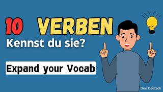 Learn these ten German verbs B1B2  Expand your vocabulary  Duo Deutsch [upl. by Eninotna208]