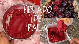 🍨 Mira lo increible y facil que es hacer 🍦 HELADO DE PAILA en casa [upl. by Afaw]