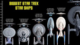 The 10 Biggest Star Trek Federation Starships [upl. by Ennoved]