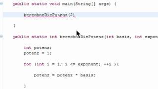 Beispielmethode quotErrechne die Potenzquot  Java 1031 [upl. by Kilan]