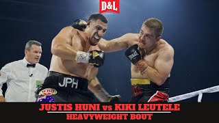 Justis Huni vs Kiki Leutele  IBF WBO amp WBC Regional Heavyweight Title Fight [upl. by Nesyaj]