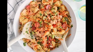 Vegan Buffalo Tortellini Pasta Salad [upl. by Hunsinger]