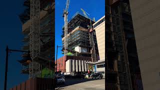 Boston Tower Cranes Favelle Favco 🇺🇸🏗💥 towercrane construction cranespotting USA [upl. by Litton]