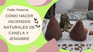 Cómo hacer conitos de canela y jengibre  Sahumerios naturales  Tips y mucho más [upl. by Armelda]