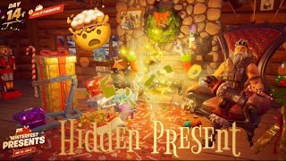 How To Find The Hidden Last Fortnite Present  Secret Winterfest Present 🎁 [upl. by Oivat]