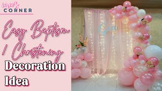 Easy Christening and Baptism Decoration Idea [upl. by Trainer]