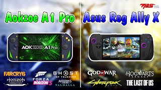 Aokzoe A1 Pro vs Rog Ally X [upl. by Mccowyn]