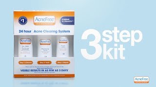 AcneFree’s 3 Step Acne Treatment Kit [upl. by Rajewski]