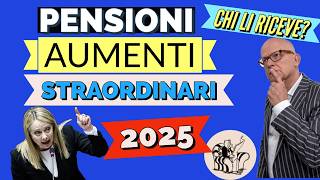 PENSIONI 👉 AUMENTI STRAORDINARI 2025 in Manovra❗️Chi li dovrebbe ricevere e chi ci rimette [upl. by Anom]