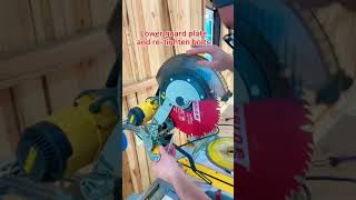 How to change a miter saw blade Back to the basics [upl. by Wentworth]