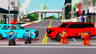 POLICE VS CRIMINALS IN BROOKHAVEN RP [upl. by Atnovart]