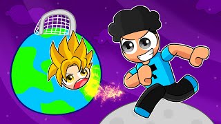 Chutando o CABEÇÃO DO GOKU PRA FORA DO MUNDO NO ROBLOX [upl. by Else]