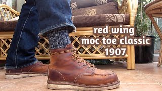 botas red wing classic moc toe 1907 ¿valen la pena red wing 875 [upl. by Acinna770]