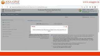 Solution for GPAT Form filling error  Aadhar Authentication Failed [upl. by Avitzur14]