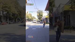 Crossing Balaclava on West Broadway 🇨🇦 greektown kitsilano westside vancouver shorts [upl. by Aiken]