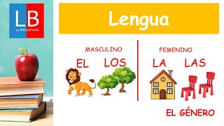 El Sustantivo GÉNERO masculino y femenino✔👩‍🏫PRIMARIA [upl. by Ruberta9]