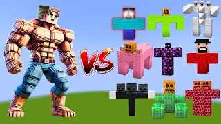 MUTANT STEVE vs All Minecraft Bosses  Minecraft Mob Battle [upl. by Aisan]