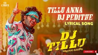 DJ Tillu Title Song Telugu Lyrics  DJ Tillu Songs Siddhu Neha Shetty  Ram Miriyala [upl. by Ecinue200]