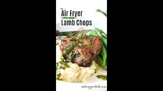 Air Fryer Lamb Chops  Super easy and tender  shorts [upl. by Hillie]