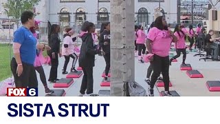 Milwaukee Sista Strut breast cancer cure fundraiser  FOX6 News Milwaukee [upl. by Halimeda]