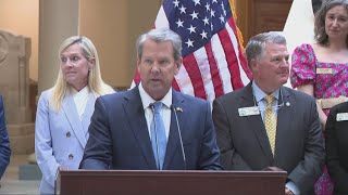 Gov Kemp signs Georgia state budget for 2025 fiscal year sealing raises for teachers law enforcem [upl. by Kip163]