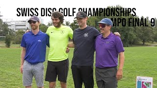 Final 9  MPO  Swiss Disc Golf Championships 2023  English [upl. by Leuqar630]