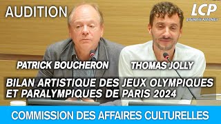 Thomas Jolly et Patrick Boucheron sont auditionnés sur le bilan des JO de Paris 2024  25092024 [upl. by Brantley]