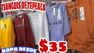 TIANGUIS DE TEPEACA ROPA DE 20 25 30 35 MAYOREO BLUSA PLAYERA PANS PARA NEGOCIO AICITELC V MODA [upl. by Gauldin]