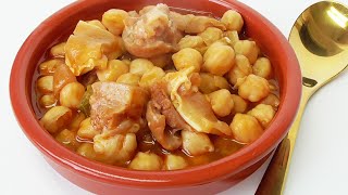 GARBANZOS con OREJA de CERDO  COCINA CONMIGO [upl. by Macmahon]