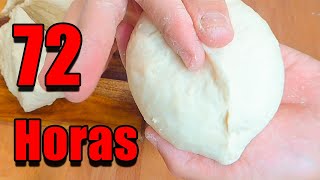 72 HORAS ▶ Masa PIZZA FERMENTACION LENTA ✅ [upl. by Nylessoj]