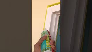 Silicone Sealant Filling upvc youtubeshorts upvcslidingwindows upvcvijayawada shorts ytshorts [upl. by Gristede]