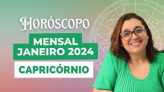 Horóscopo Capricórnio Janeiro 2024 ♑ [upl. by Ayrolg]