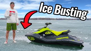 New Jet Ski Ice Busting [upl. by Drawets395]