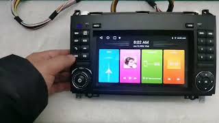 benz b200 7inch 132G carplay android13 androidauto dashcam cardvr carcash carreverse [upl. by Tobiah]