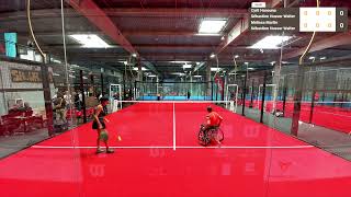 Padel fauteuil  Hanouna  Husser Walter vs Martin  De Anta [upl. by Annawaj]