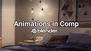 How to Animate with Compositing  Blender ArchViz Series [upl. by Novrej]