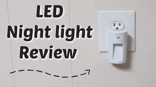 Plug in LED Night Light  Review amp Demo [upl. by Clawson]