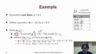 Intelligence Artificielle 125  Apprentissage automatique  exemple du perceptron [upl. by Kilian]