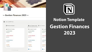 Notion Template  Gestion Finances 2023 [upl. by Charita]