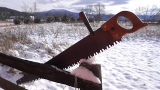 Reviving History Restoring the Oneman Crosscut Saw to its former glory mostly [upl. by Jocelyn177]