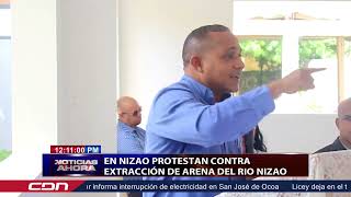 En Nizao protestan contra extracción de arena del río Nizao [upl. by Halludba49]