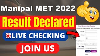 Manipal MET 2022 Result Declared  How To Check Manipal MET Result 2022 By Official Link [upl. by Dobrinsky354]