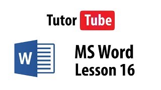 MS Word Tutorial  Lesson 16  Paragraph Alignment and Justification [upl. by Narod]