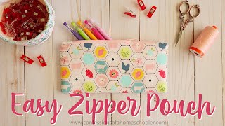 🧵Easy Zipper Pouch Beginner Friendly Sewing Pattern [upl. by Eidob728]