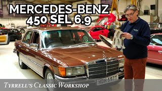 The 1970s Beast  MercedesBenz 450 SEL 69  Tyrrells Classic Workshop [upl. by Anialram920]