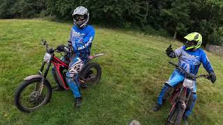 Begin OffRoad at Weston Park on the Oset TXP24 electric dirt bikes [upl. by Felten]