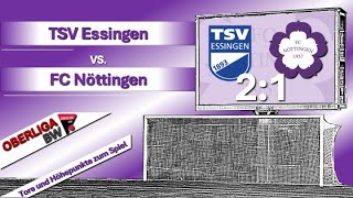 Oberliga BadenWürttemberg TSV Essingen  FCN 2  1 11 [upl. by Ccasi]