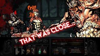 Darkest Dungeon defeating the swine king commentary gameplay and i forgot the torches [upl. by Elbag635]