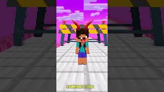 Destiny Run Aphmau vs Noob Girl  MINECRAFT funnyshorts [upl. by Elana]